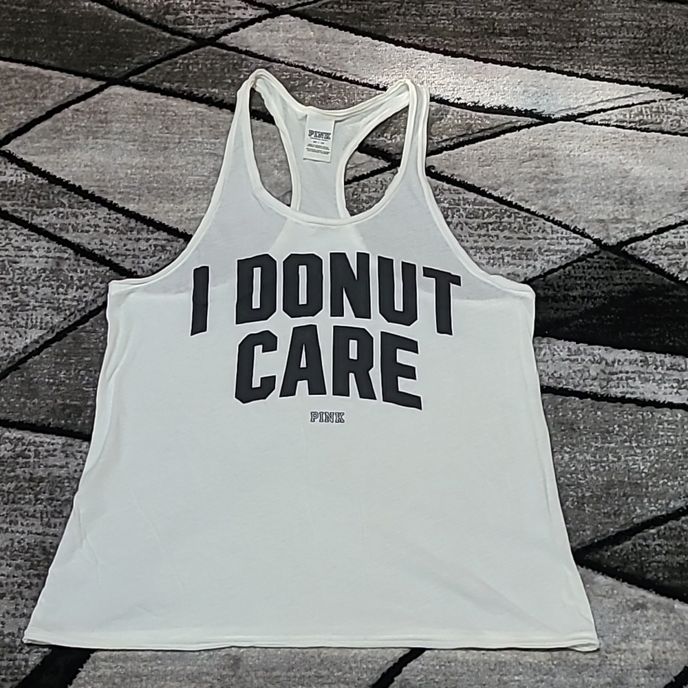 VS PINK 2015 " I DONUT CARE" 🍩 TANK-TOP